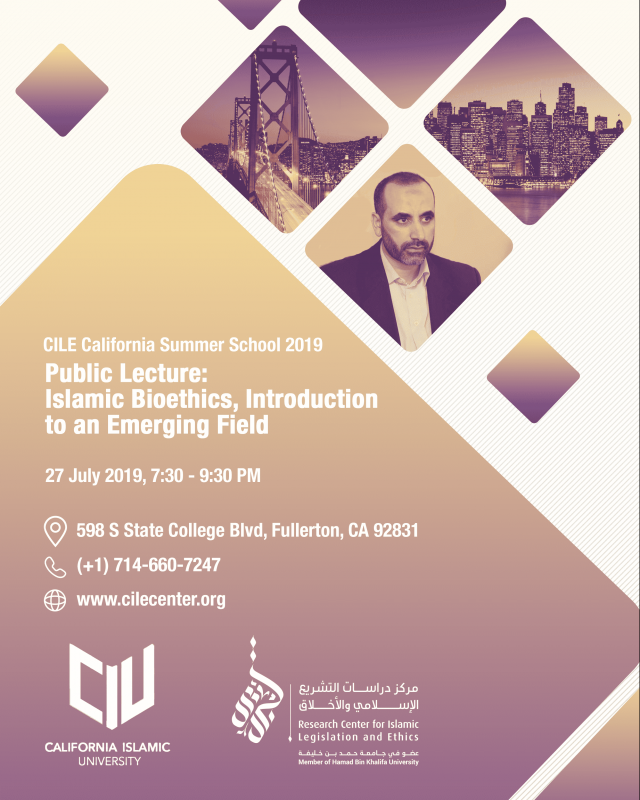 Invitation Lecture: Islamic Bioethics, Introduction to an Emerging Field